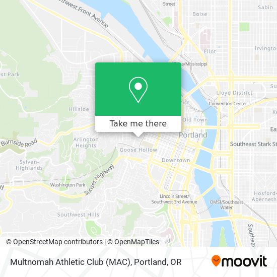 Multnomah Athletic Club (MAC) map