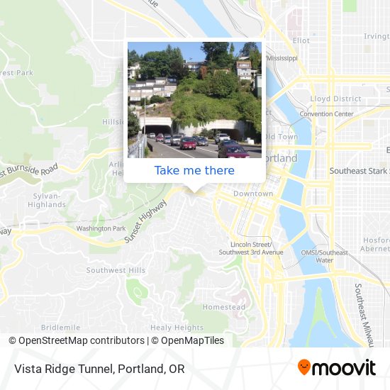 Vista Ridge Tunnel map