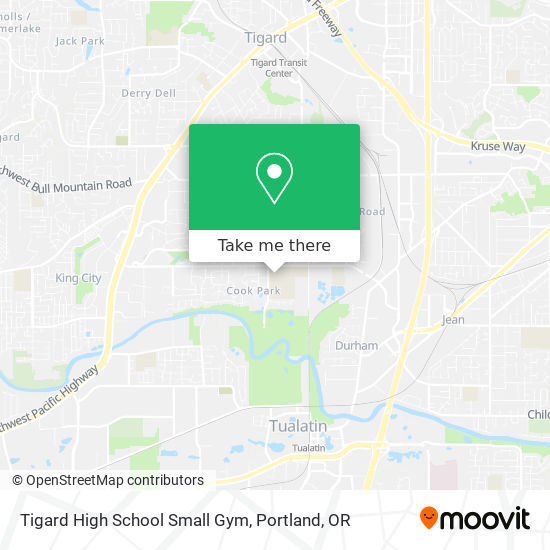 Tigard High School Small Gym map