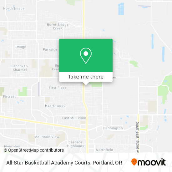 All-Star Basketball Academy Courts map