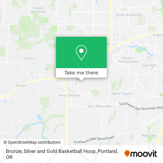 Bronze, Silver and Gold Basketball Hoop map