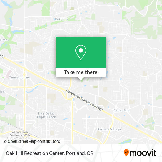 Mapa de Oak Hill Recreation Center