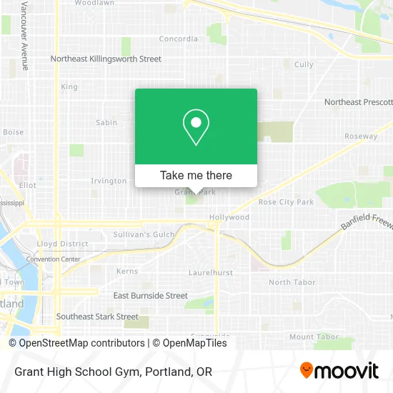 Grant High School Gym map