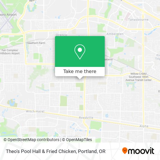 Theo's Pool Hall & Fried Chicken map