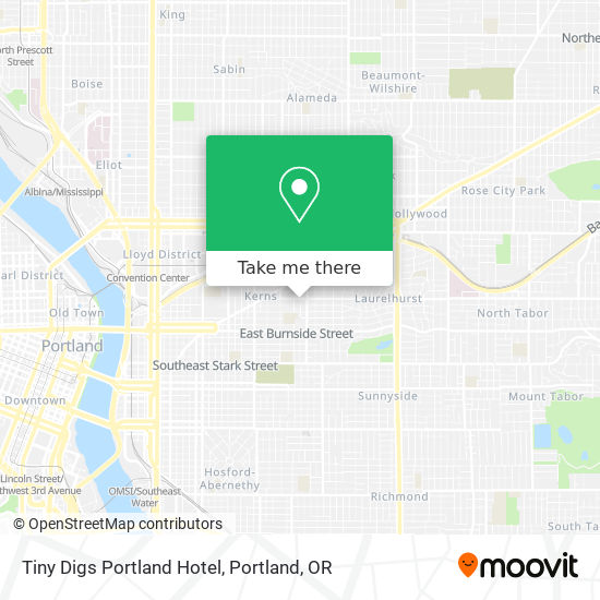 Tiny Digs Portland Hotel map