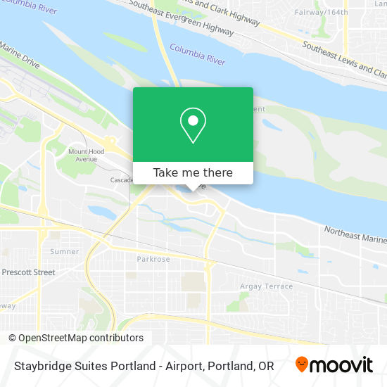 Staybridge Suites Portland - Airport map