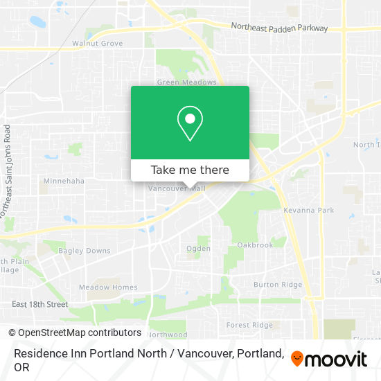 Mapa de Residence Inn Portland North / Vancouver