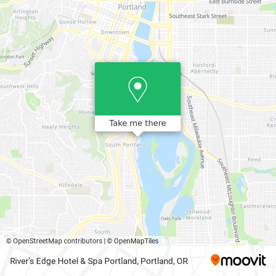 River's Edge Hotel & Spa Portland map