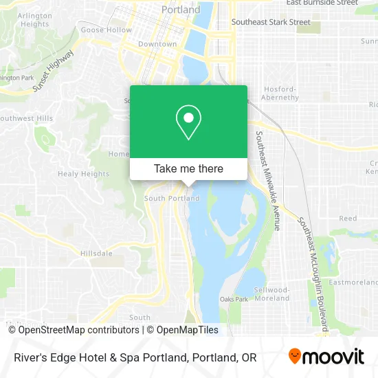 River's Edge Hotel & Spa Portland map