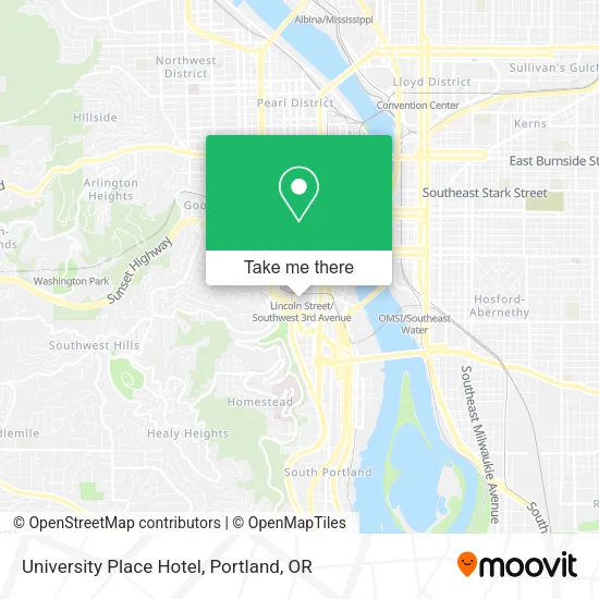 Mapa de University Place Hotel