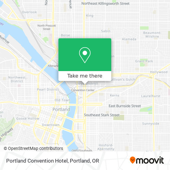 Portland Convention Hotel map