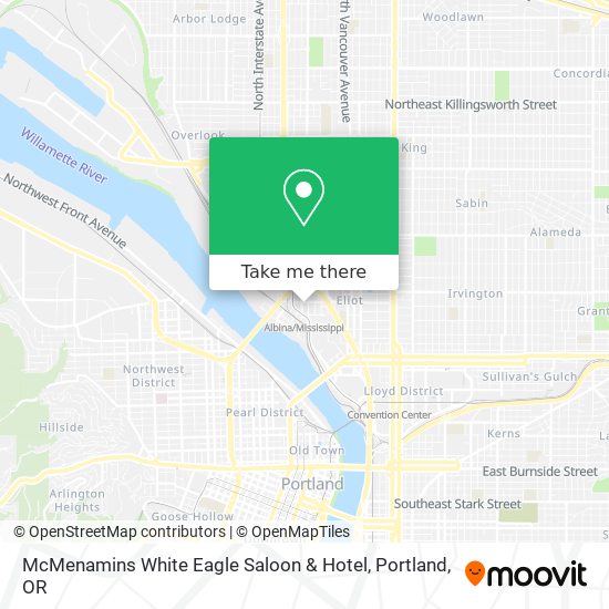 Mapa de McMenamins White Eagle Saloon & Hotel