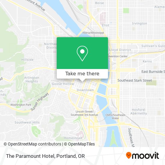 The Paramount Hotel map