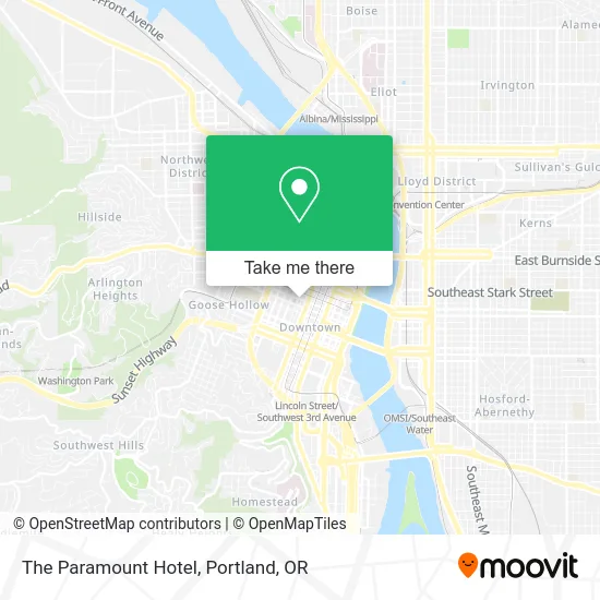 The Paramount Hotel map