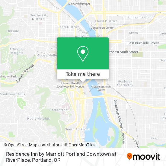 Residence Inn by Marriott Portland Downtown at RiverPlace map