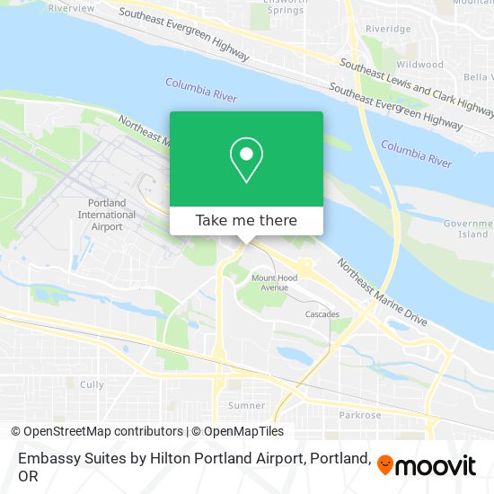 Embassy Suites by Hilton Portland Airport map