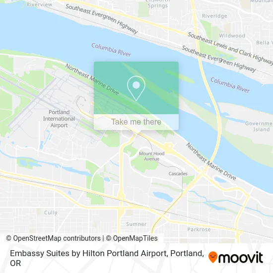 Embassy Suites by Hilton Portland Airport map