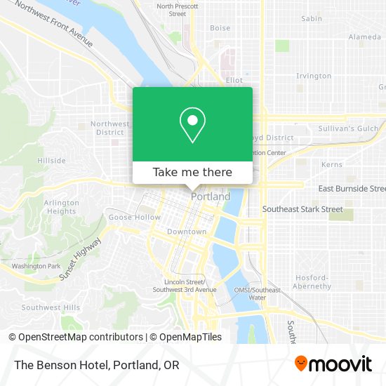 The Benson Hotel map