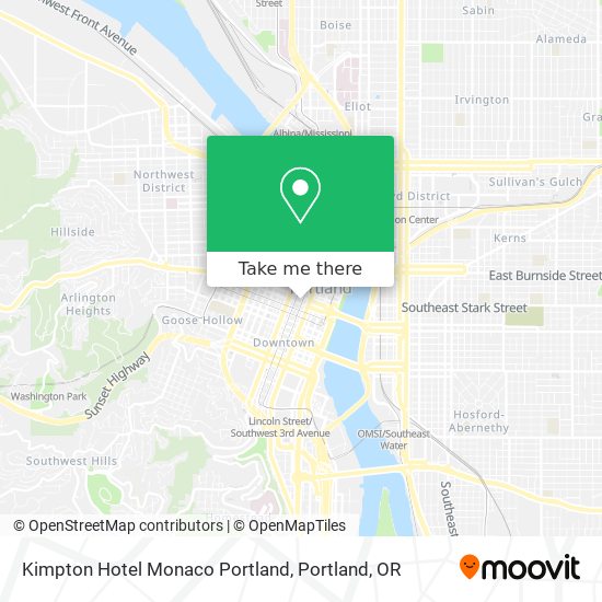 Mapa de Kimpton Hotel Monaco Portland