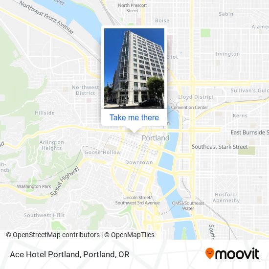 Ace Hotel Portland map