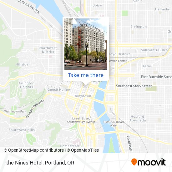 the Nines Hotel map