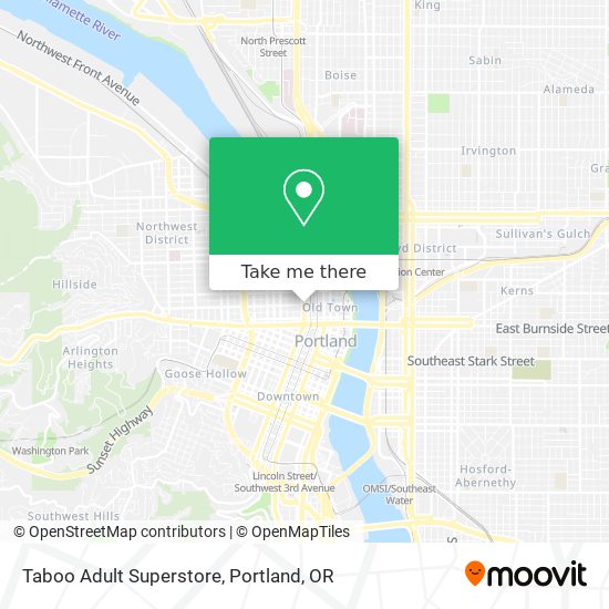 Taboo Adult Superstore map