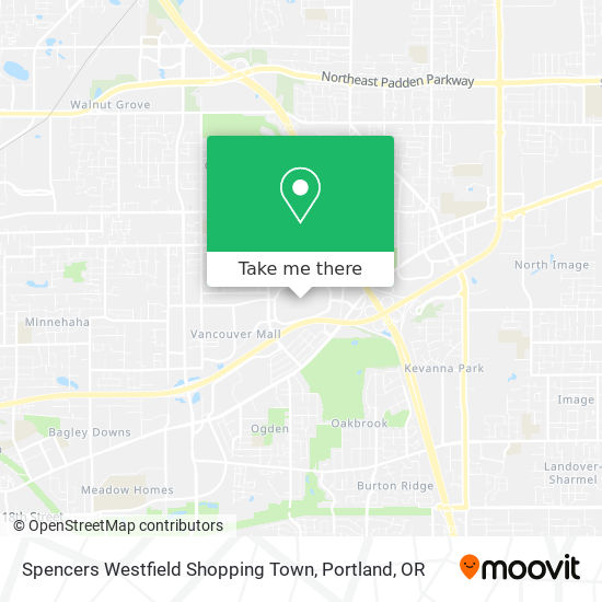 Mapa de Spencers Westfield Shopping Town
