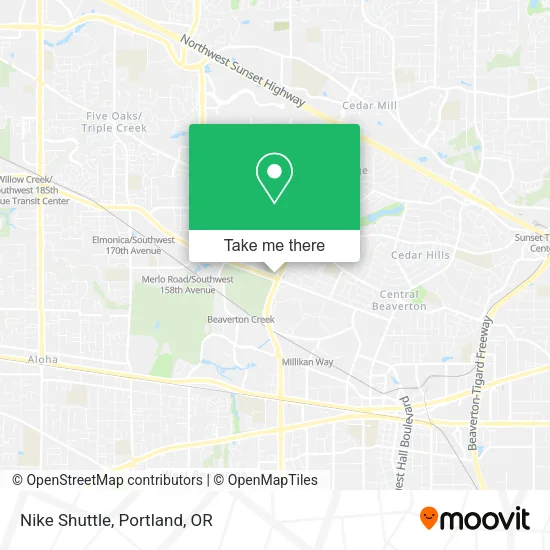 Nike Shuttle map