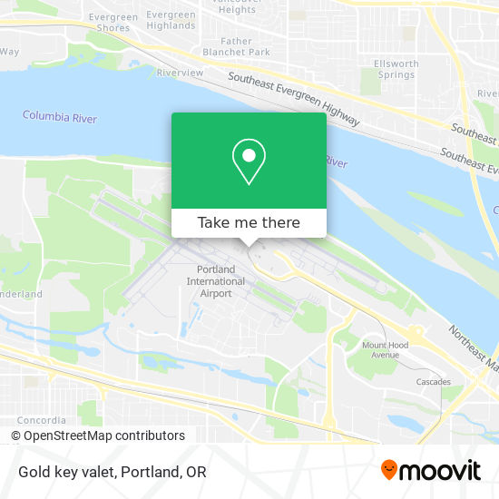Gold key valet map