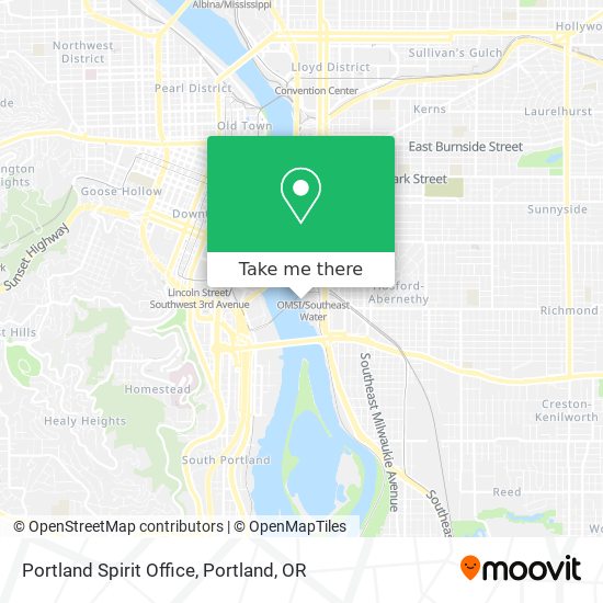 Mapa de Portland Spirit Office