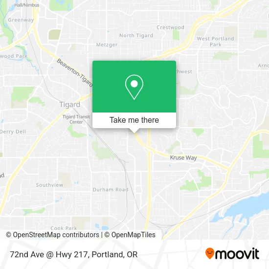 Mapa de 72nd Ave @ Hwy 217