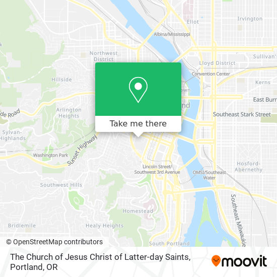 Mapa de The Church of Jesus Christ of Latter-day Saints