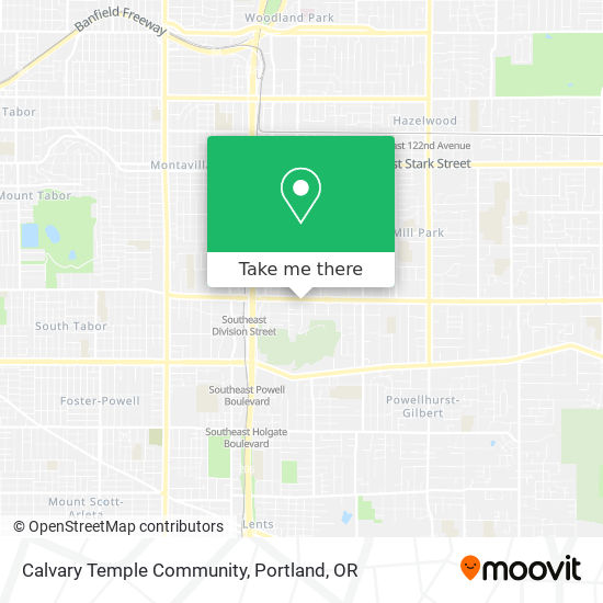 Calvary Temple Community map
