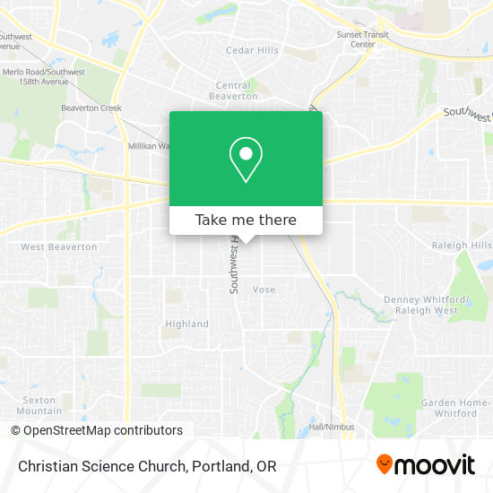 Mapa de Christian Science Church