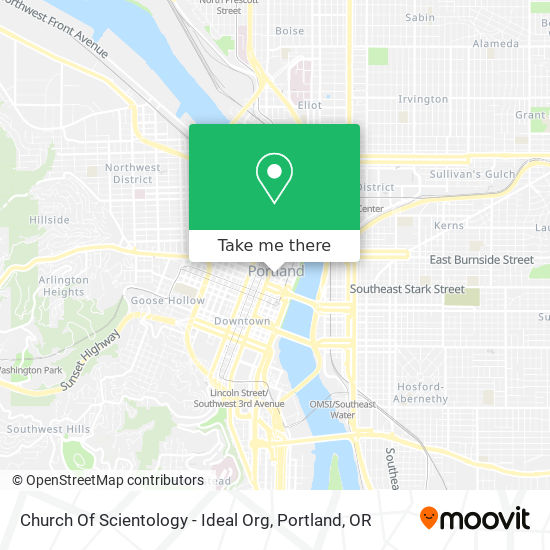 Mapa de Church Of Scientology - Ideal Org