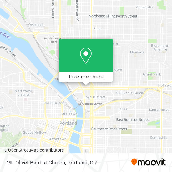 Mt. Olivet Baptist Church map