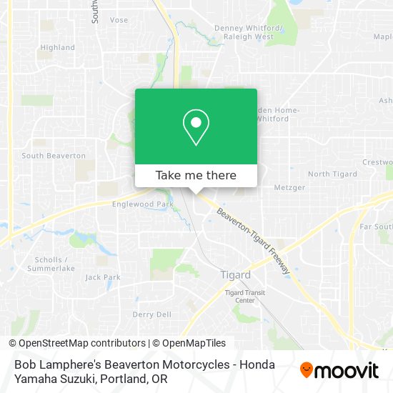 Mapa de Bob Lamphere's Beaverton Motorcycles - Honda Yamaha Suzuki
