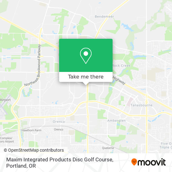 Mapa de Maxim Integrated Products Disc Golf Course