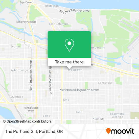 The Portland Girl map