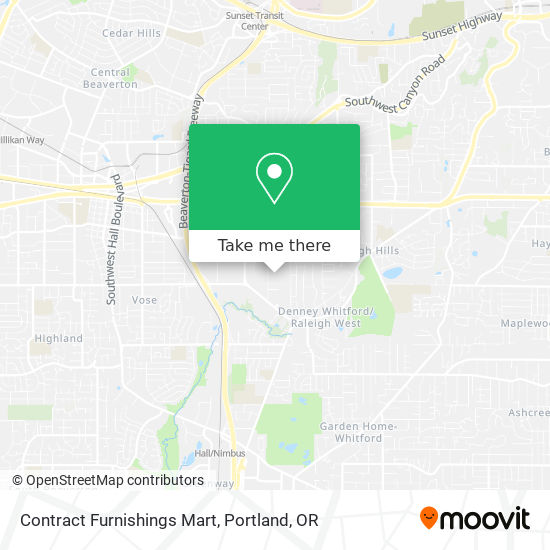 Contract Furnishings Mart map