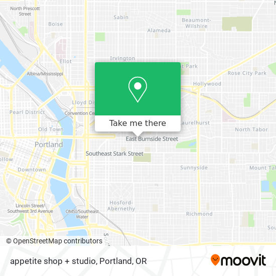 appetite shop + studio map