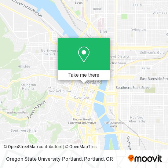 Oregon State University-Portland map