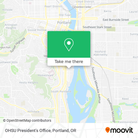 Mapa de OHSU President's Office
