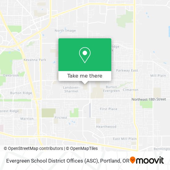 Mapa de Evergreen School District Offices (ASC)