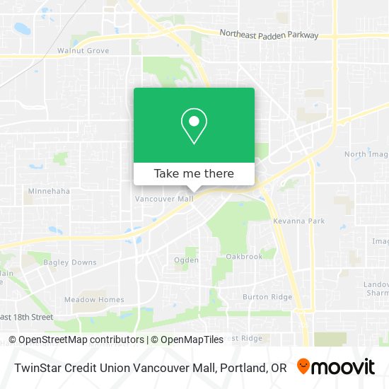 Mapa de TwinStar Credit Union Vancouver Mall