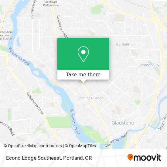 Econo Lodge Southeast map