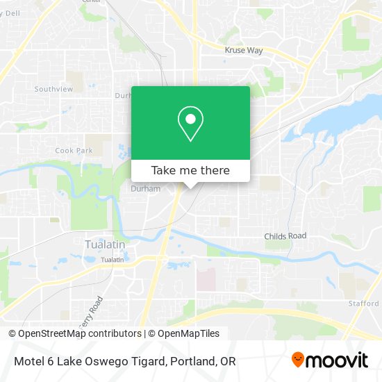 Motel 6 Lake Oswego Tigard map