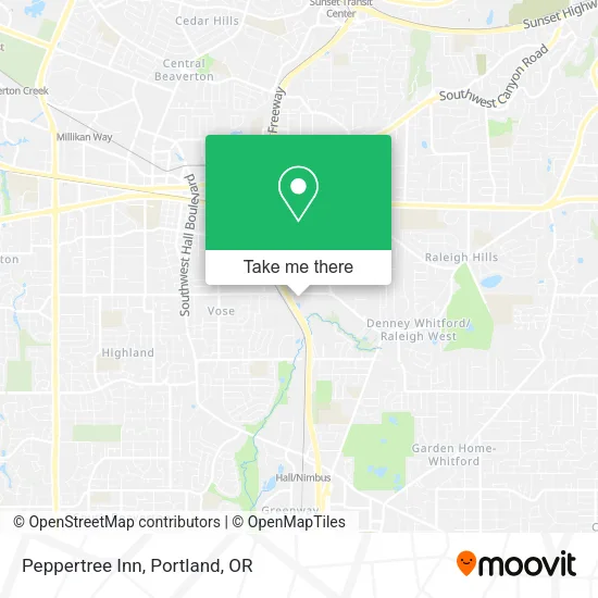 Peppertree Inn map