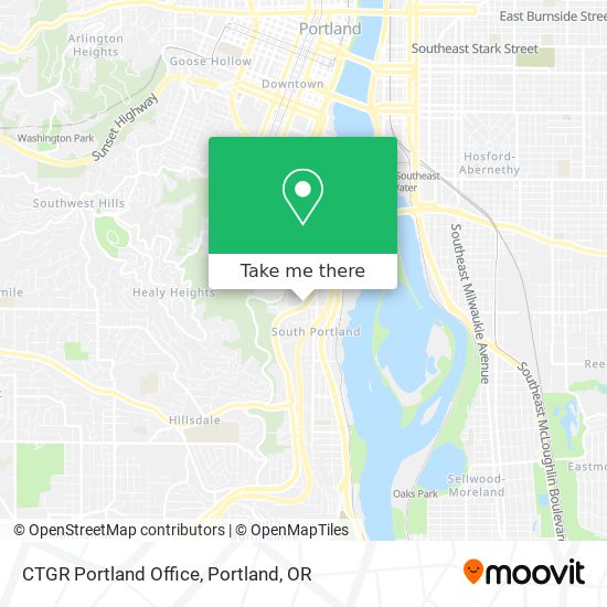 CTGR Portland Office map