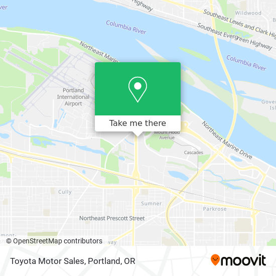 Toyota Motor Sales map